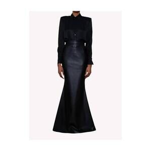 NEW NONCHALANT LABEL serena floor length skirt in black